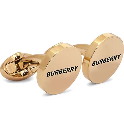 burberry cufflinks gold